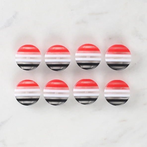 Loren Crafts 8'li Desenli Düğme - 1090 - Resim 2