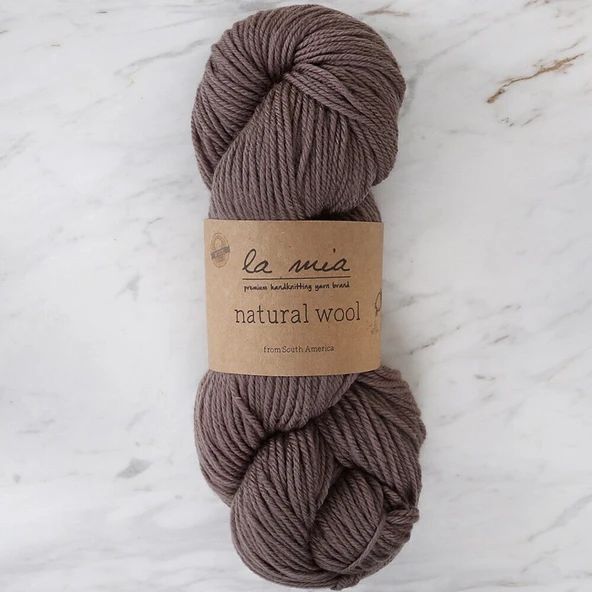 La Mia Natural Wool Açık Kahverengi El Örgü İpi - H5 - 33604 ürün görseli