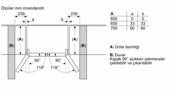 Siemens KF96NAXEA Buzdolabı No Frost İnox Gardırop Tipi - Resim 3