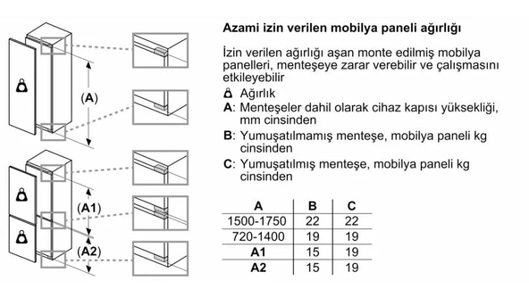Bosch KIL82ADE0 Buzdolabı Ankastre Tek Kapılı - Resim 5