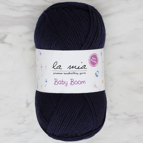 La Mia Baby Boom Lacivert El Örgü İpi - 630 - 34424 ürün görseli