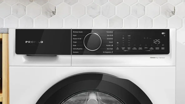 Profilo CGK244Z0TR Çamaşır Makinesi 9 kg 1400 Devir Beyaz - Resim 2