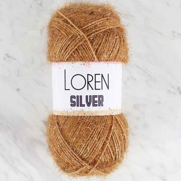 Loren Silver Kahverengi El Örgü İpi - RS0054 - 34096 ürün görseli