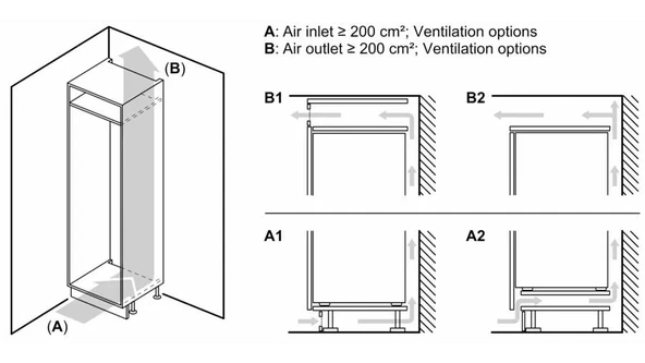 Siemens KB96NADD0 Buzdolabı Ankastre Alttan Donduruculu No Frost - Resim 12