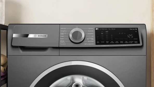 Bosch WGK264ZRTR Çamaşır Makinesi 11 kg 1400 Devir Antrasit - Resim 2