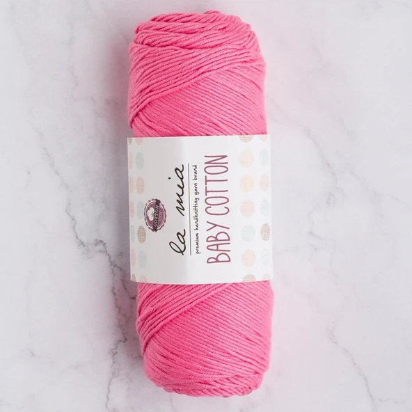 La Mia Baby Cotton Pembe El Örgü İpi - L046 - 33645 ürün görseli