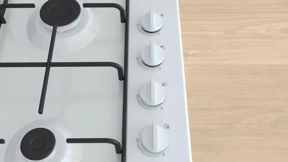 Siemens EB6C2PK80O Ocak Ankastre Gazlı Emaye Beyaz - Resim 2