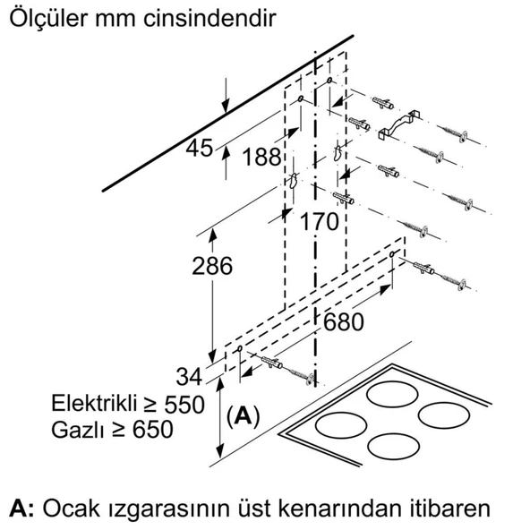 Siemens LC95BBC50T Davlumbaz Duvar Tipi Paslanmaz Çelik 90 cm - Resim 11