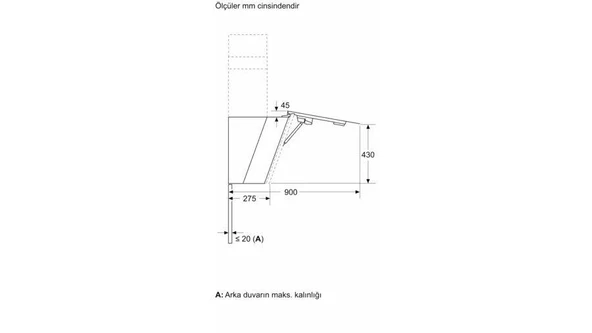 Siemens LC91KLT60 Davlumbaz Duvar Tipi Siyah Cam - Resim 7