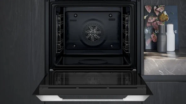 Siemens HU717ABN0T Ankastre Fırın Buhar Destekli Gri - Resim 3