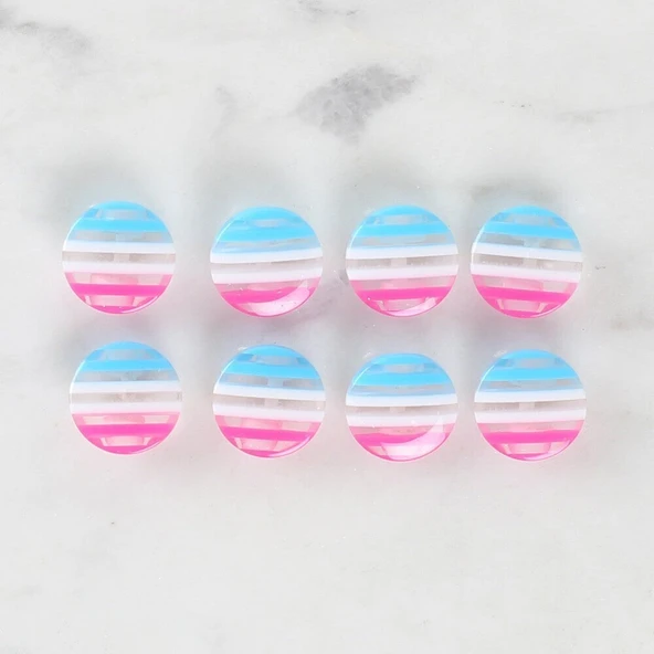 Loren Crafts 8'li Desenli Düğme - 1093 - Resim 2