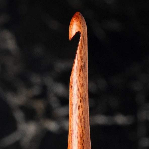 La Mia Rosewood 5.5 mm 15.5 cm Ahşap Yün Tığ - Resim 2