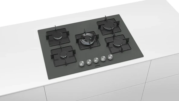 Siemens EN7B9QO12O Ankastre Ocak Wok Gözlü Antrasit Cam - Resim 6