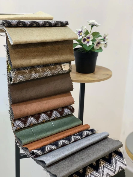 NİVEMESHOME BORDO GRİ  KIRLENT KILIFI 45X45 - 3