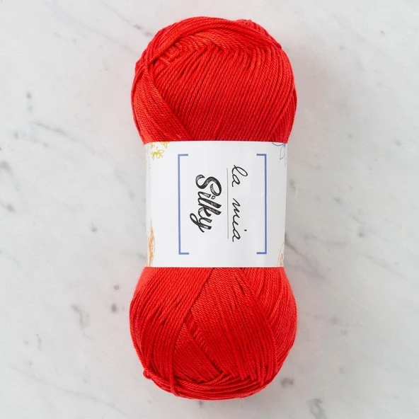 La Mia Silky Kırmızı El Örgü İpi - L004 - 33676 ürün görseli
