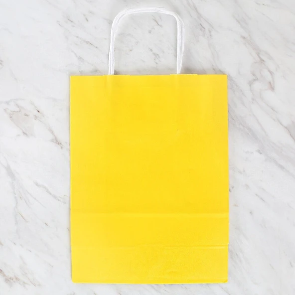 Loren 18x8x24 cm Sarı Kraft Çanta ürün görseli