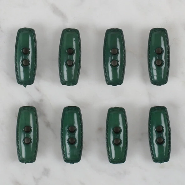 Loren Crafts yeşil 8 li çoban düğmesi - 92 - Resim 2