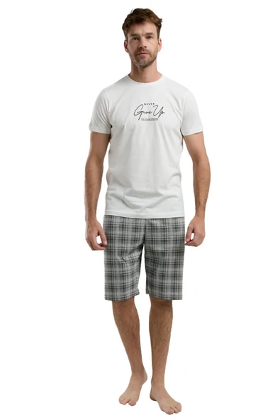 Arnetta Erkek Kısa Kol Şortlu Pijama Takım 3346 ürün görseli 1