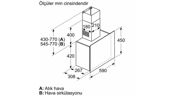 Siemens LC65FCJ00T Davlumbaz Duvar Tipi Gümüş - Resim 6