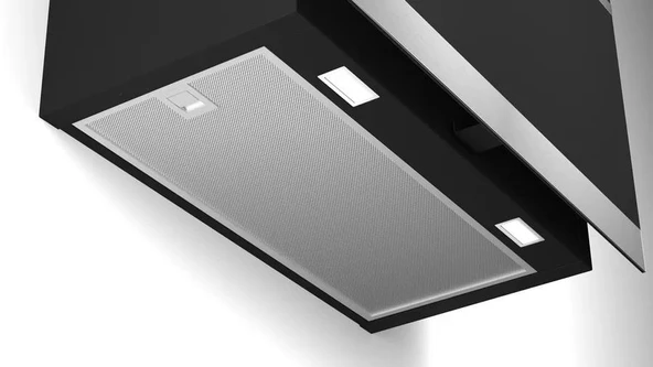 Bosch DWF67AK60T Davlumbaz Duvar Tipi Cam Yüzey 60 cm Siyah - Resim 3