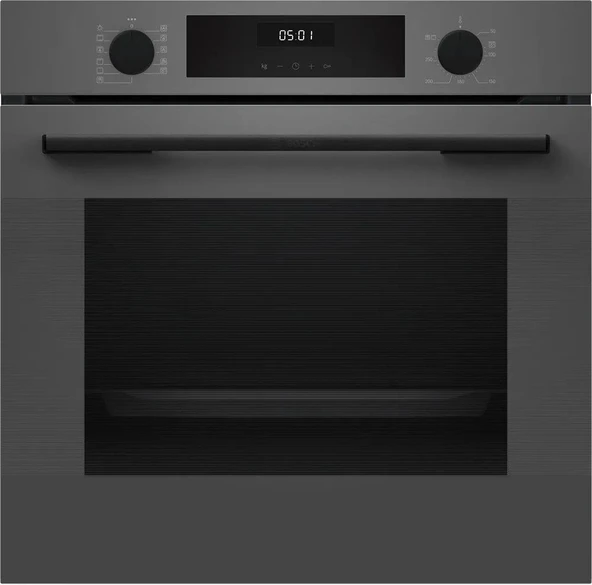 Bosch HUA717BN0T Ankastre Fırın Buhar Destekli Antrasit Gri ürün görseli 1