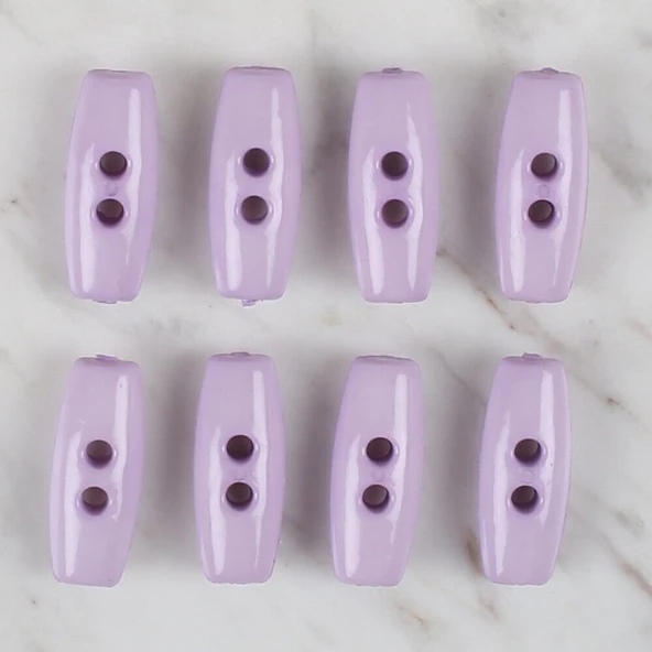 Loren Crafts lila 8 li çoban düğmesi - 60 - Resim 2