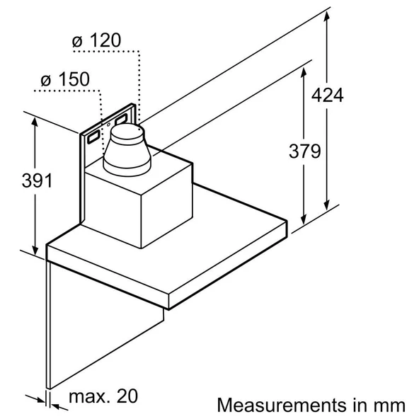 Siemens LC95BBC50T Davlumbaz Duvar Tipi Paslanmaz Çelik 90 cm - Resim 12