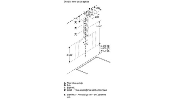 Siemens LC91KLT60 Davlumbaz Duvar Tipi Siyah Cam - Resim 11