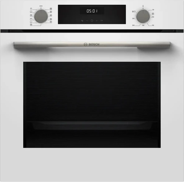 Bosch HUA717BV0T Ankastre Fırın Serie 4 Buhar Destekli Beyaz