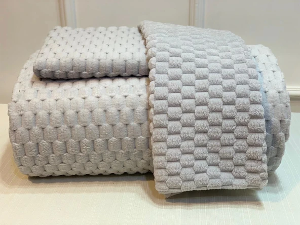 NİVEMESHOME GRİ POLO ÇİFT KİŞİLİK YATAK ÖRTÜSÜ SETİ ÖZDİLEK