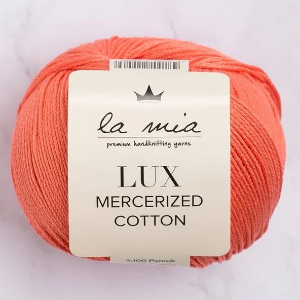 La Mia Lux Mercerized Cotton Nar Çiçeği El Örgü İpi - 13 - 33744 ürün görseli