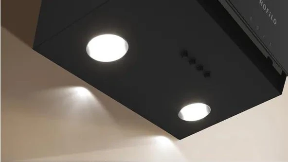 Profilo DVK6J360 Davlumbaz Duvar Tipi Siyah Cam - Resim 4