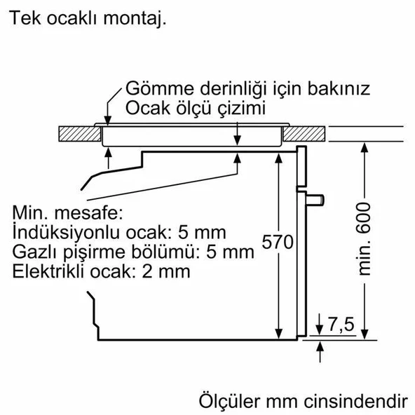 Siemens HJ852GYN0T Ankastre Fırın Gri - Resim 9