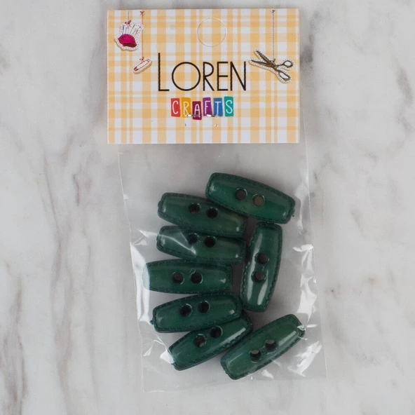 Loren Crafts yeşil 8 li çoban düğmesi - 92 ürün görseli