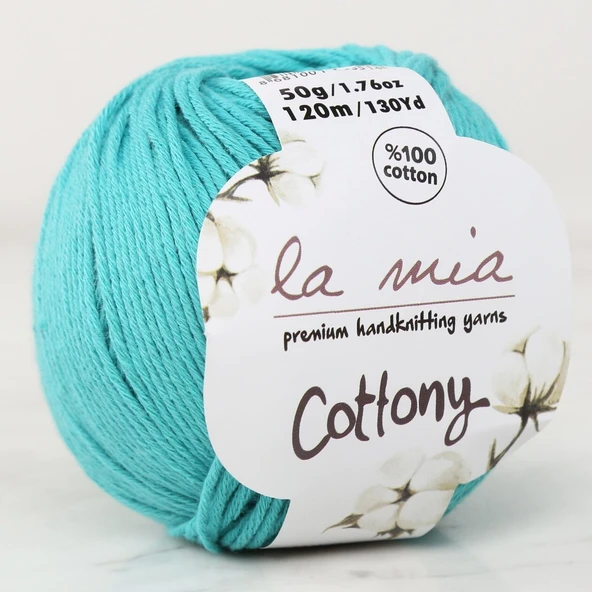 La Mia Cottony Yeşil Bebek El Örgü İpi - P8-L008 - 33569 ürün görseli