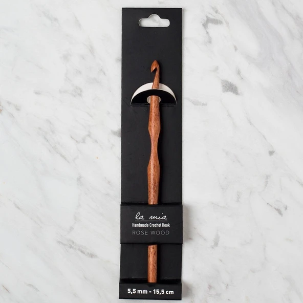 La Mia Rosewood 5.5 mm 15.5 cm Ahşap Yün Tığ ürün görseli