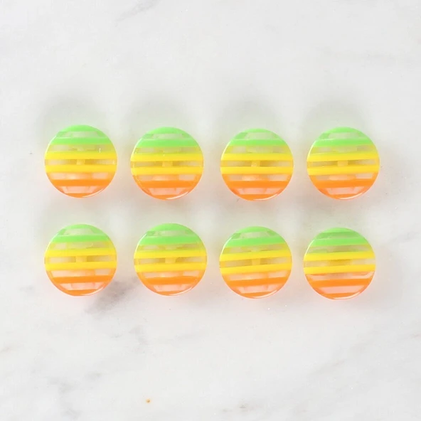 Loren Crafts 8'li Desenli Düğme - 1083 - Resim 2