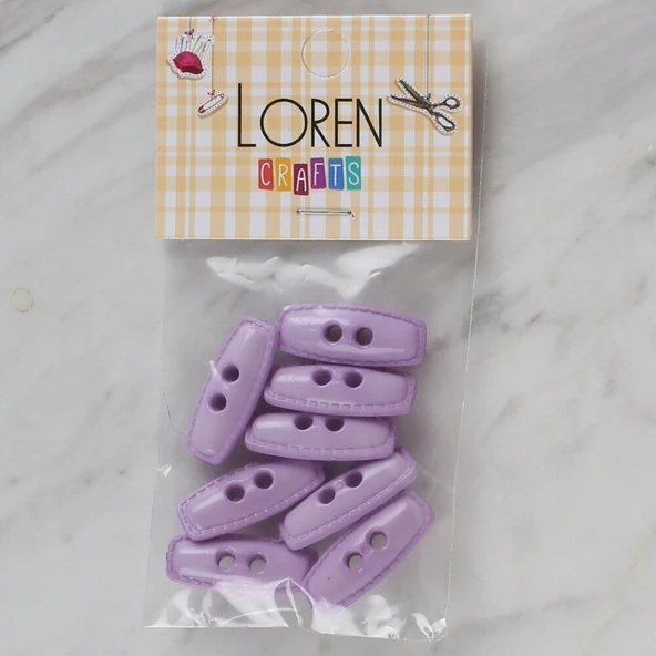 Loren Crafts lila 8 li çoban düğmesi - 89 ürün görseli