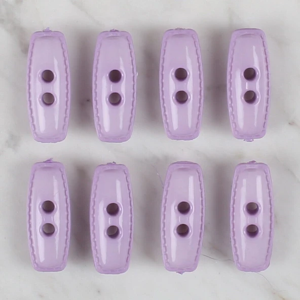 Loren Crafts lila 8 li çoban düğmesi - 89 - Resim 2