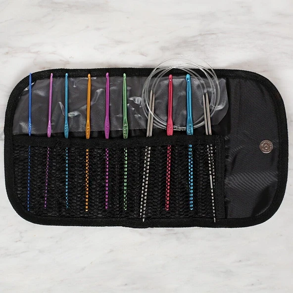 Loren Çantalı Tığ ve Örgü Aksesuarları Seti - Resim 2