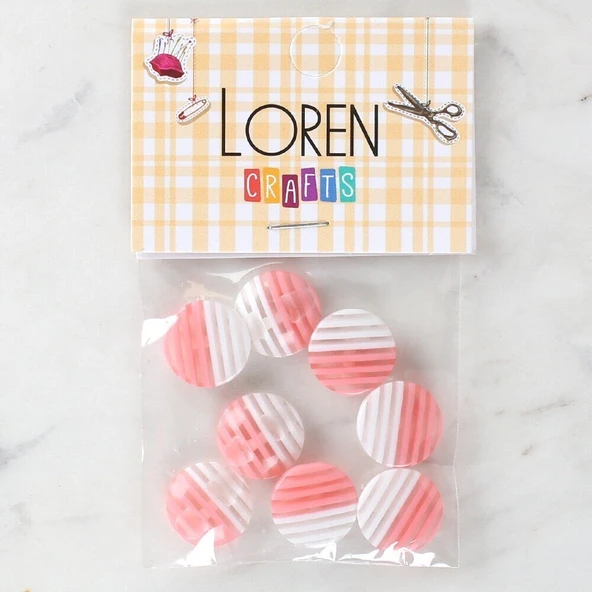 Loren Crafts 8'li Desenli Düğme - 1094 ürün görseli