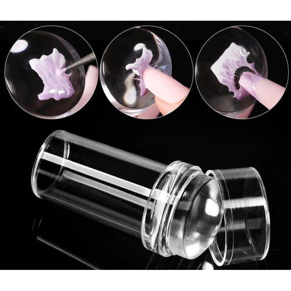 Tırnak Süs Damgası, French Stamper, Nail Art, Tırnak Süsleme Aparatı - Resim 4