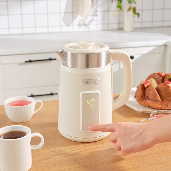 Karaca Multiboil Retro Cool Touch Su Isıtıcı Cream - 2