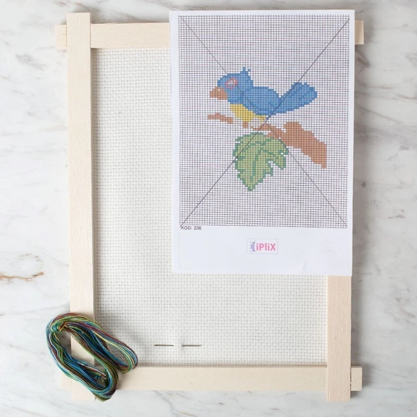 Loren Etamin İşleme Panosu Kiti Kuş - Kod:236 - Resim 2