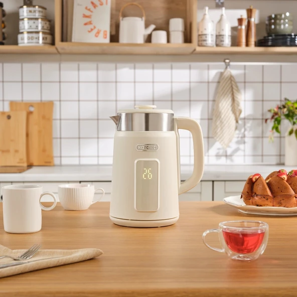 Karaca Multiboil Retro Cool Touch Su Isıtıcı Cream - 1
