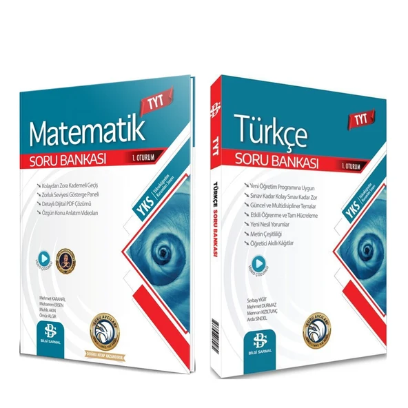 Bilgi Sarmal TYT Matematik ve Türkçe Soru Bankası Seti 2 Kitap ürün görseli 1