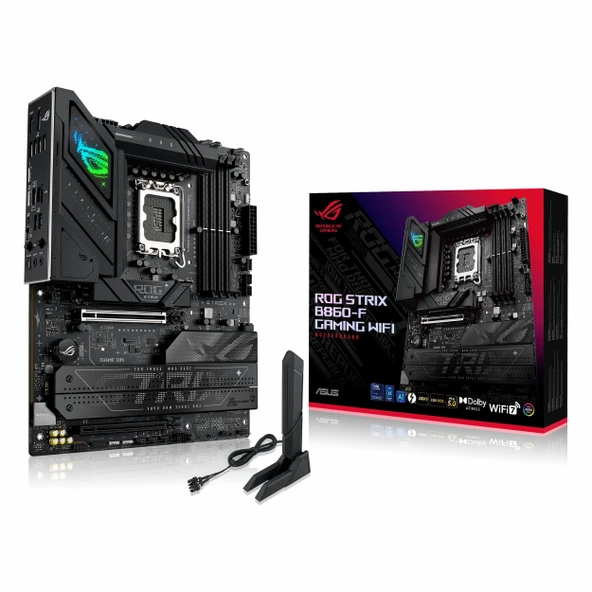 Asus ROG Strix B860-F Gaming WiFi DDR5 (9066MHz)OC M.2 HDMI/USB-C PCIe 5.0 1851P ATX Anakart ürün görseli 1
