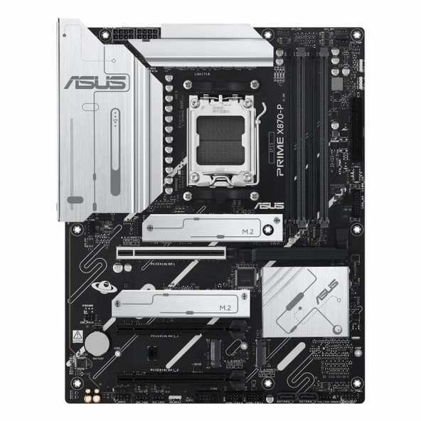 Asus Prime X870-P DDR5 (8000MHz)OC M.2 HDMI/USB-C PCIe 5.0 AM5 ATX Anakart - Resim 2
