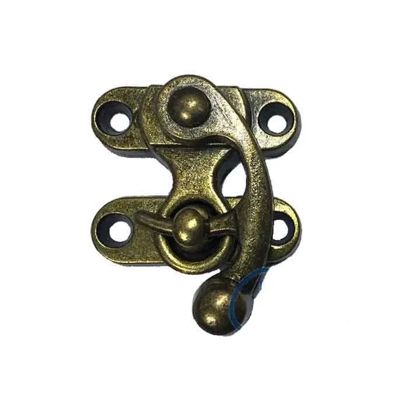 CEYLAN ADAM Kancalı Yay Gözü, Ahşap Kutu Klipsi - Küçük, Antik, 100 Adet ürün görseli