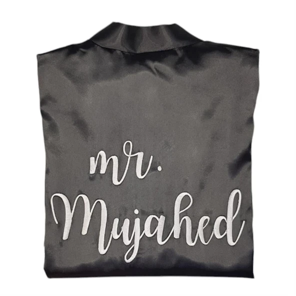 Kişiye Özel Nakışlı Mr. Damat Sabahlığı - 2